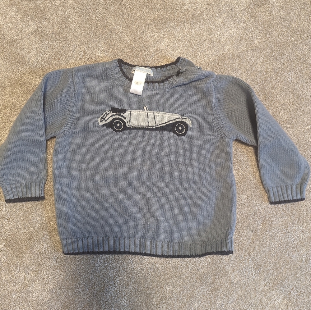 Janie and Jack Boys Car Sweater